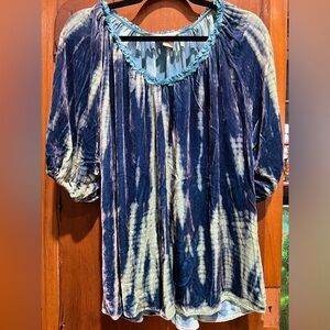Sundance Tie-Dye Silk Velvet Pullover